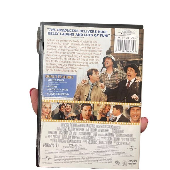 The Producers DVD Movie Matthew Broderick Nathan Lane Uma Thurman - Picture 2 of 2